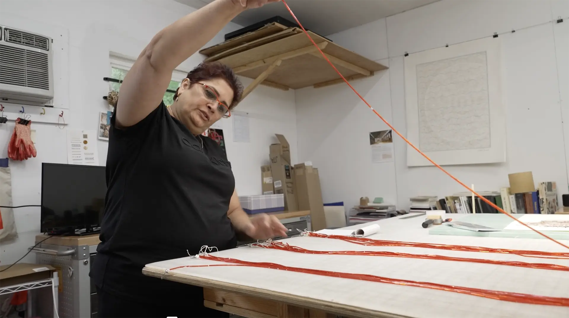 Anila in Her Studio